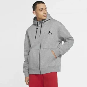 ΖΑΚΕΤΑ ΦΟΥΤΕΡ ΓΚΡΙ JORDAN BLACK LOGO